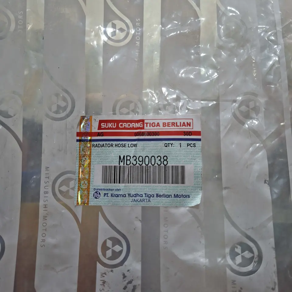 SELANG TURBO / RADIATOR HOSE LOW MB390038 SELANG / HOSE TURBO MITSUBISHI