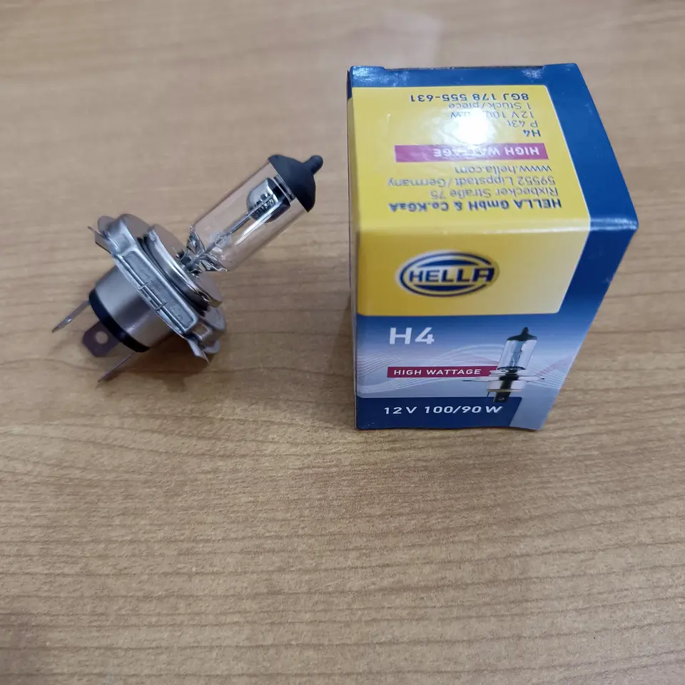 BOLA LAMPU H4 12V 100/90W HELLA null LAMPU / BOLAM / BOHLAM / BOLAMP /  FOG LAMP HELLA