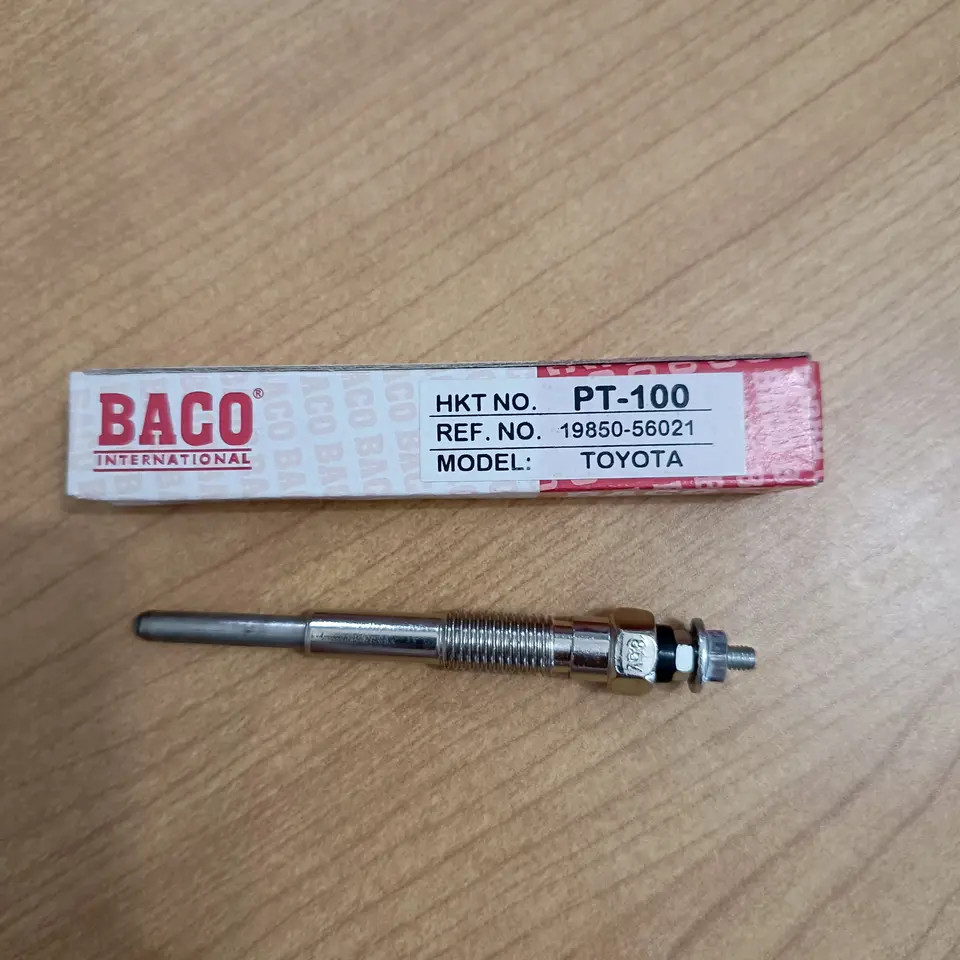GLOW PLUG DYNA HT/ HINO DUTRO / LAND CRUISER BACO PT100 / 19850-56021 GLOW PLUG / BUSI PEMANAS (DIESEL) BACO