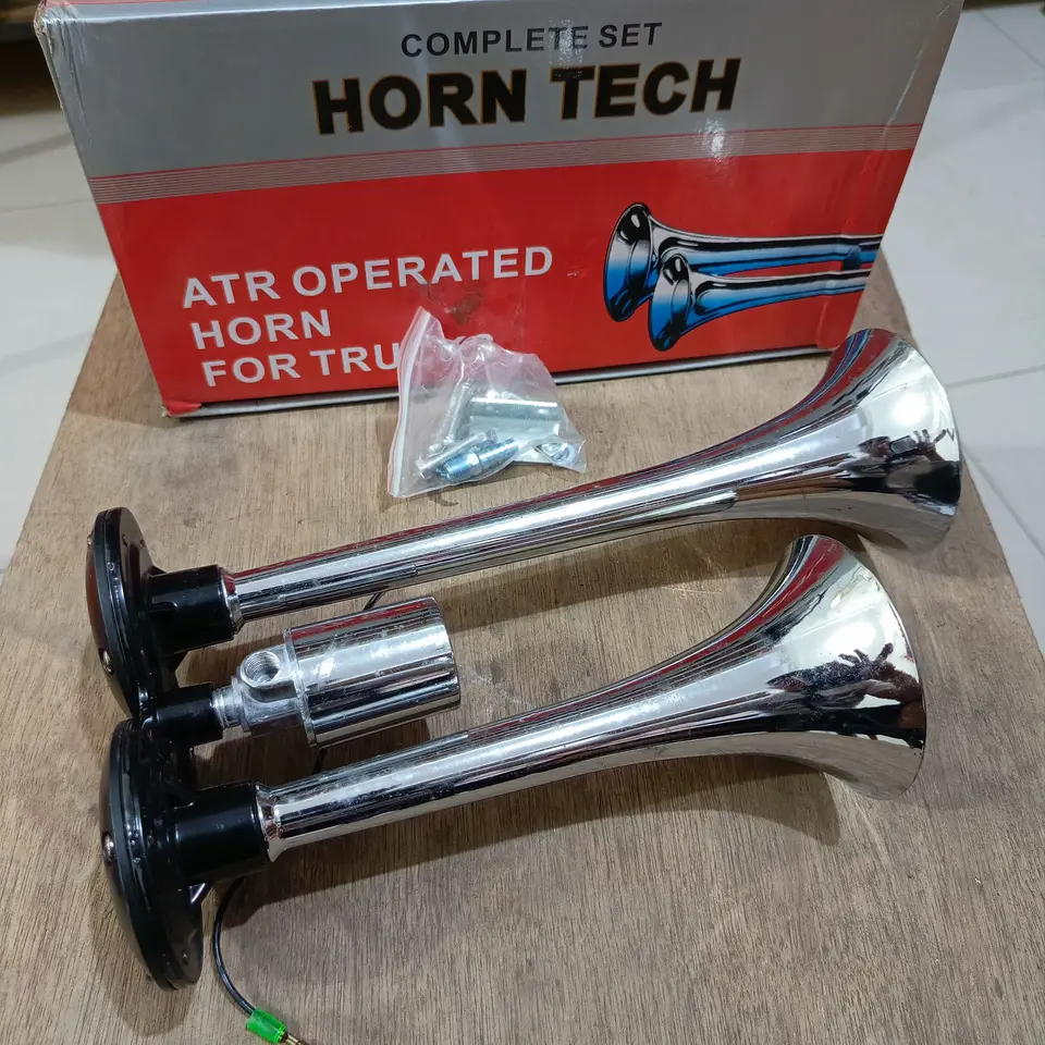 KLAKSON TROMPET ANGIN + SWITCH KLAKSON (DOUBLE/PENDEK) 24V HORN TECH 24V KLAKSON / HORN HORN TECH