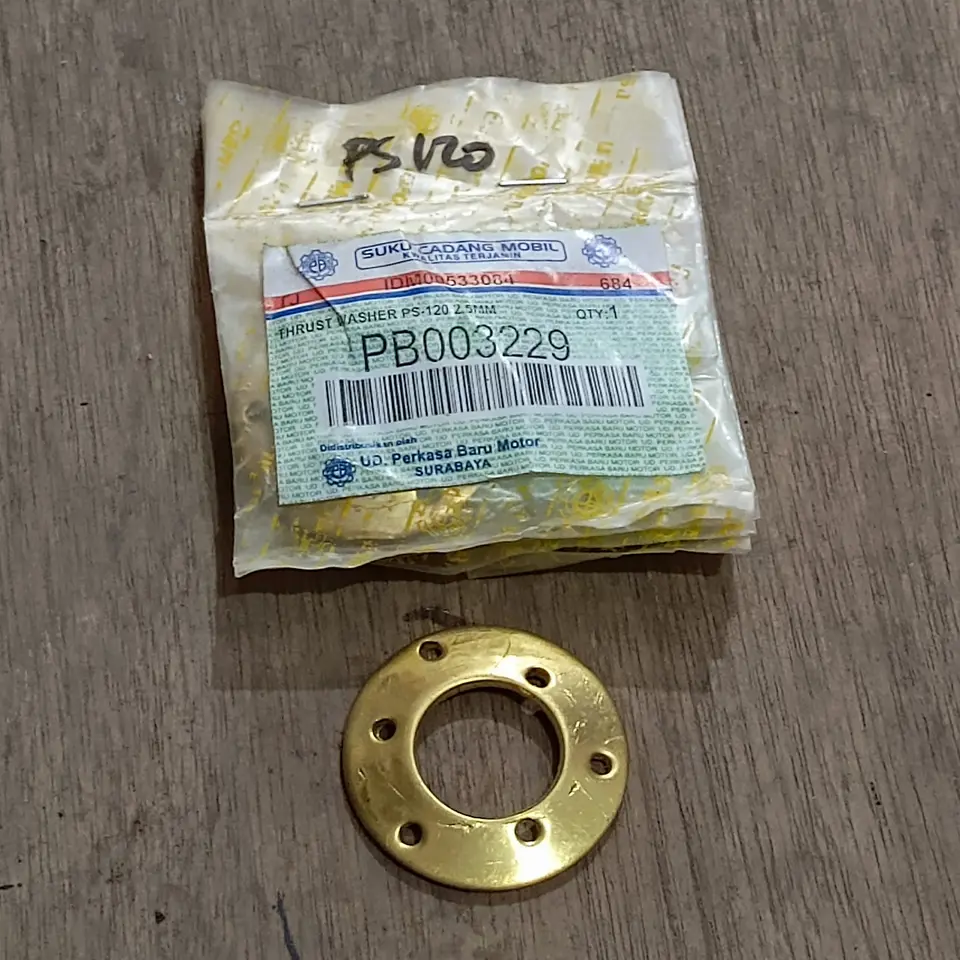 WASHER / RING GARDAN PS 120 (KECIL/BOLONG/2 MM) PB PB003229 RING GARDAN / WASHER PINION / BESAR/ KECIL PERKASA BARU (PB)