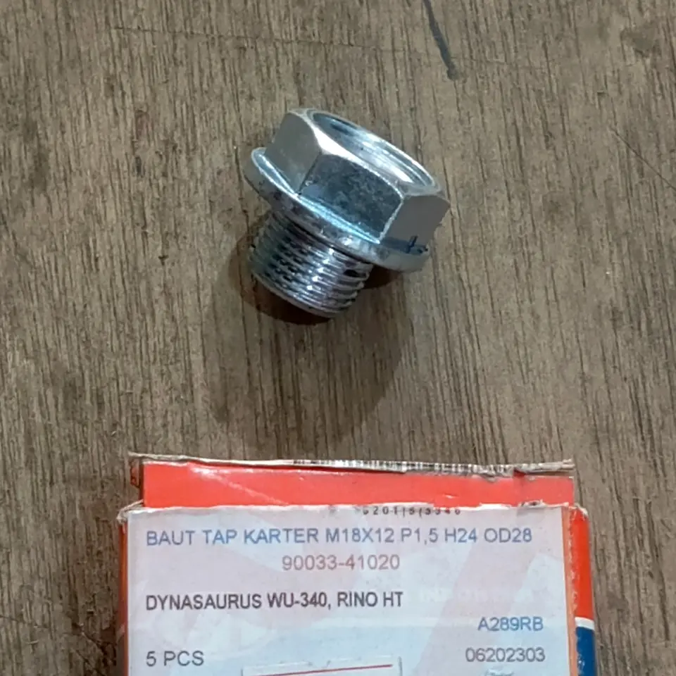 BAUT TAP KARTER (OLI) DYNA/HINO DUTRO HT 18*12MM  5M 90033-41020 BAUT TAP GARDAN / OLI 5M