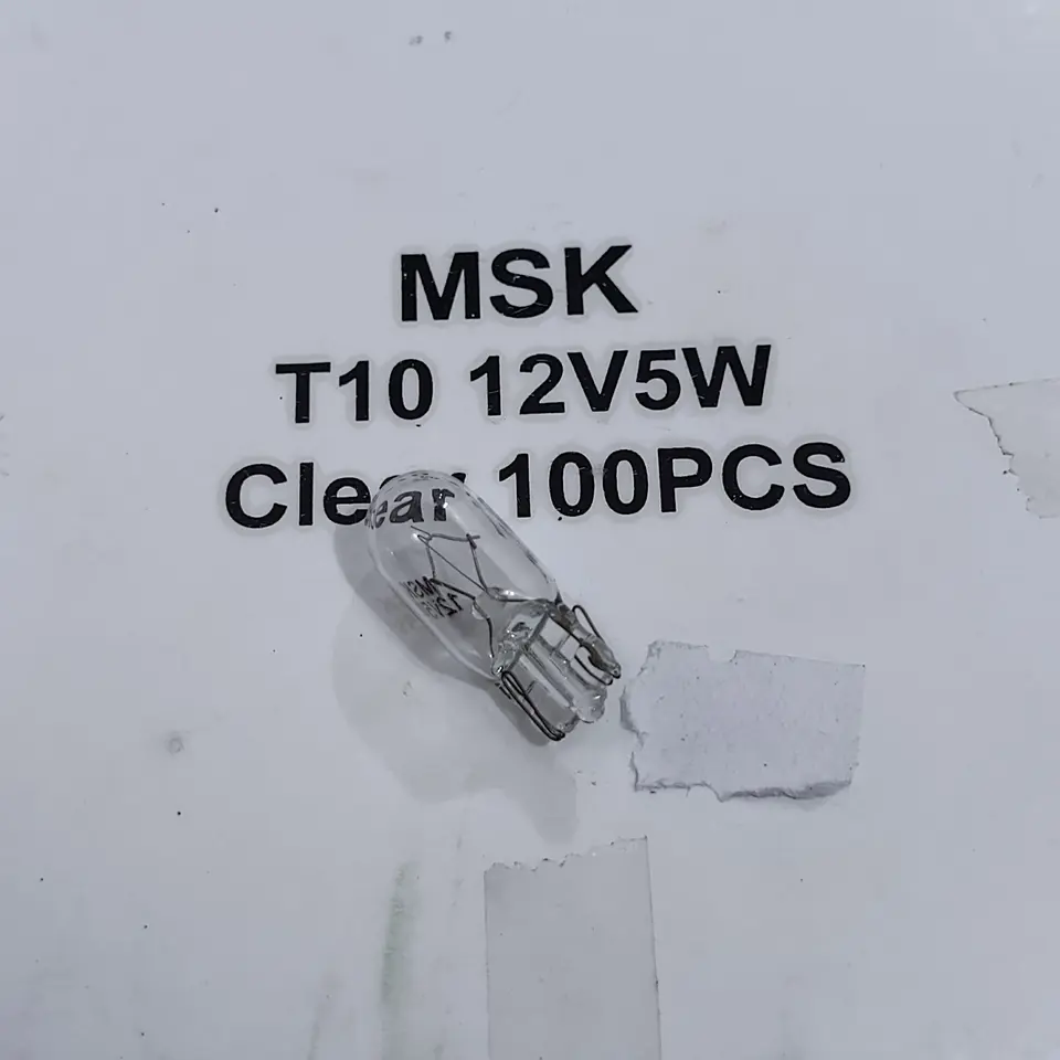 BOLA LAMPU T10 12V 5W (BENING) MSK T10 12V 5W LAMPU / BOLAM / BOHLAM / BOLAMP /  FOG LAMP MSK