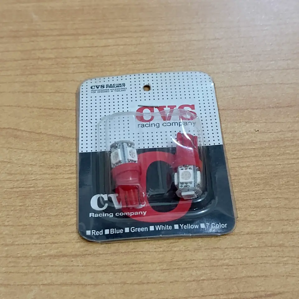 BOLA LAMPU LED (MERAH) 24V CVS MERAH LED LAMPU / BOLAM / BOHLAM / BOLAMP /  FOG LAMP CVS