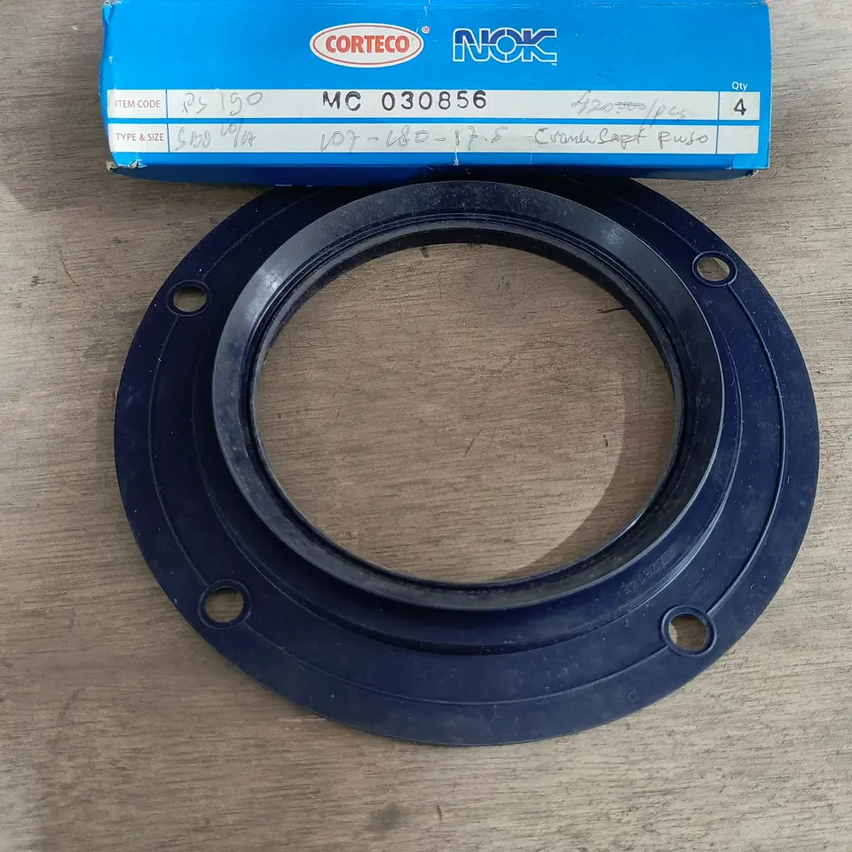 SEAL CRANKSHAFT BELAKANG FUSO PS 190/6D16 / 6D16T /6D15 NOK (107*180*17.5) ME030856 SEAL CRANKSHAFT / KRUK AS & CAMSHAFT / NOKEN AS NOK CORTECO