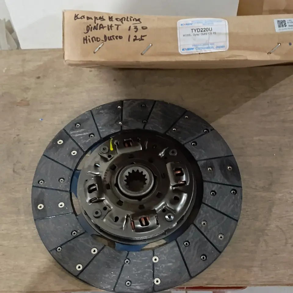 KAMPAS KOPLING / CLUTCH DISC DYNA 125 / 130 / HINO DUTRO EXEDY TYD220U KAMPAS KOPLING / CLUTCH DISC EXEDY