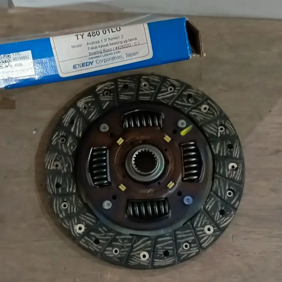 KAMPAS KOPLING / CLUTCH AVANZA/XENIA 1.3 EXEDY TY48001LU KAMPAS KOPLING / CLUTCH DISC EXEDY
