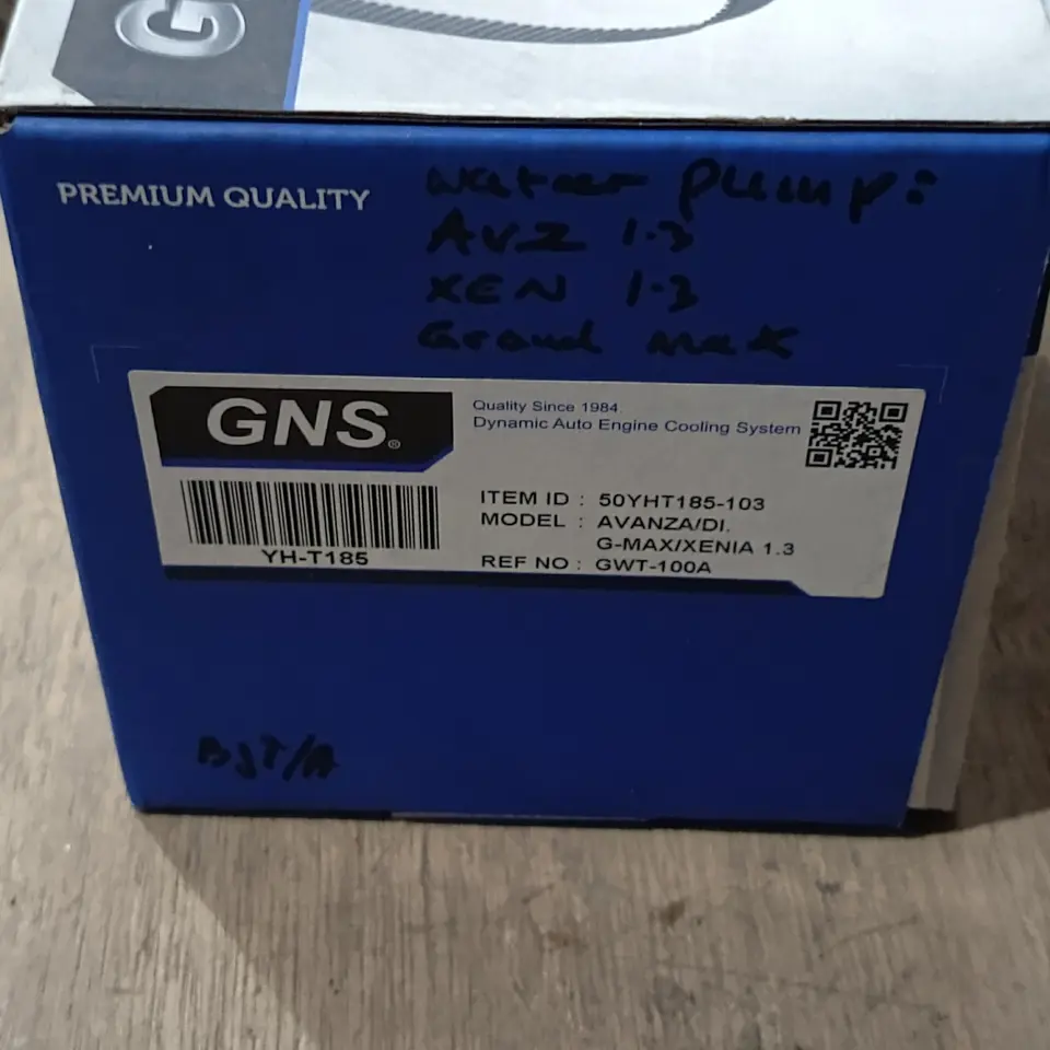 WATER PUMP XENIA / AVANZA1.3/1.5 GRANMAX GNS 50YHT185-103 POMPA AIR / WATER PUMP /WATERPUMP GNS