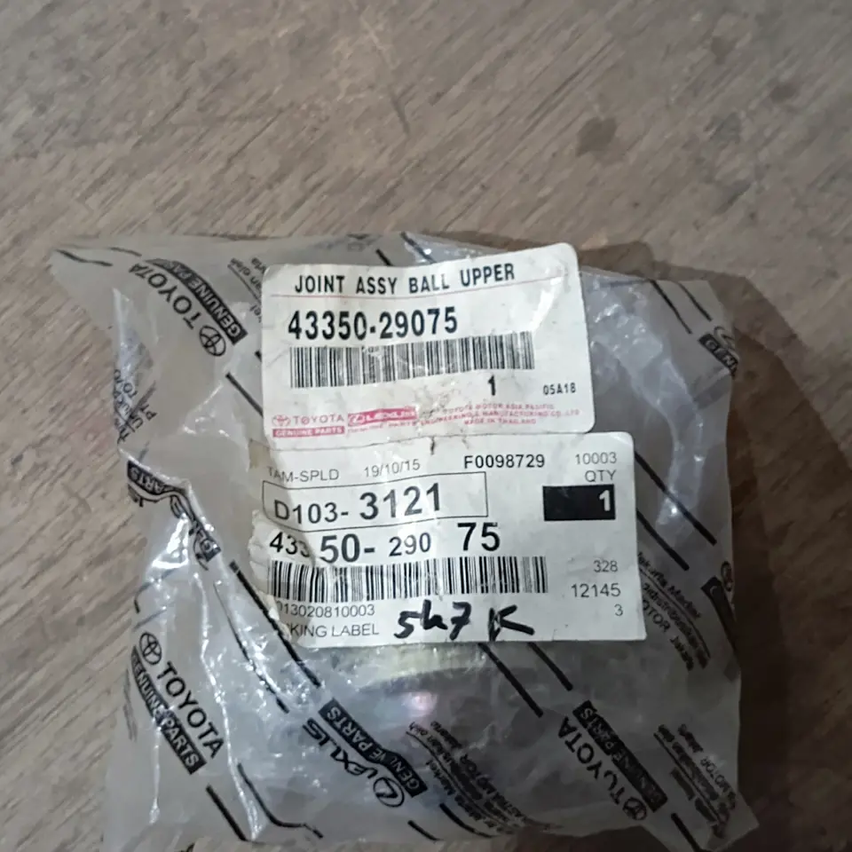 BALL JOINT ATAS KIJANG 5K/7K TOYOTA 43350-29075 JOINT ASSY UPPER/LOWER / BALL JOINT ATAS/ BAWAH TOYOTA