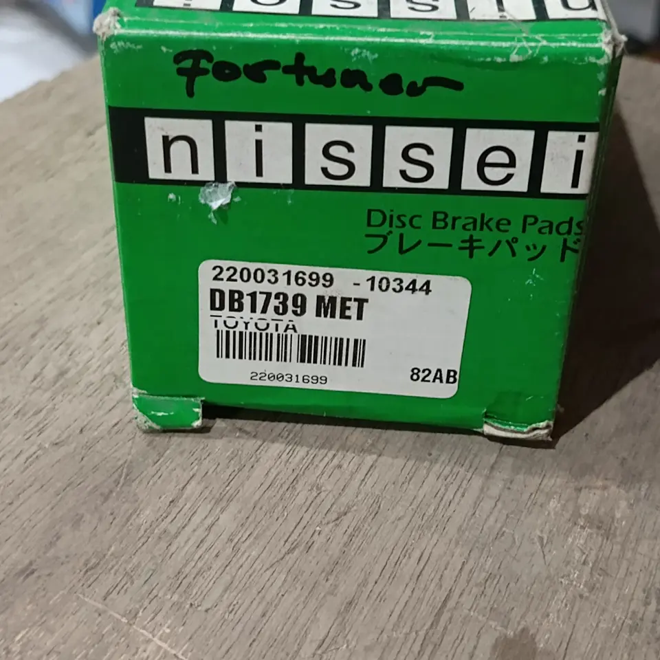 KAMPAS REM DEPAN FORTUNER NISSEI DB1739MET KAMPAS REM / BRAKE SHOE / KAMPAS REM TANGAN / HAND BRAKE SHOE NISSEI