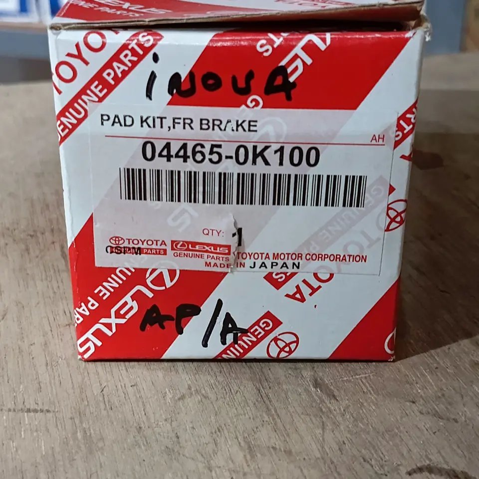 KAMPAS REM DEPAN INOVA BENSIN / DIESEL 2004-2015 TOYOTA 04465-0K100 KAMPAS REM / BRAKE SHOE / KAMPAS REM TANGAN / HAND BRAKE SHOE TOYOTA
