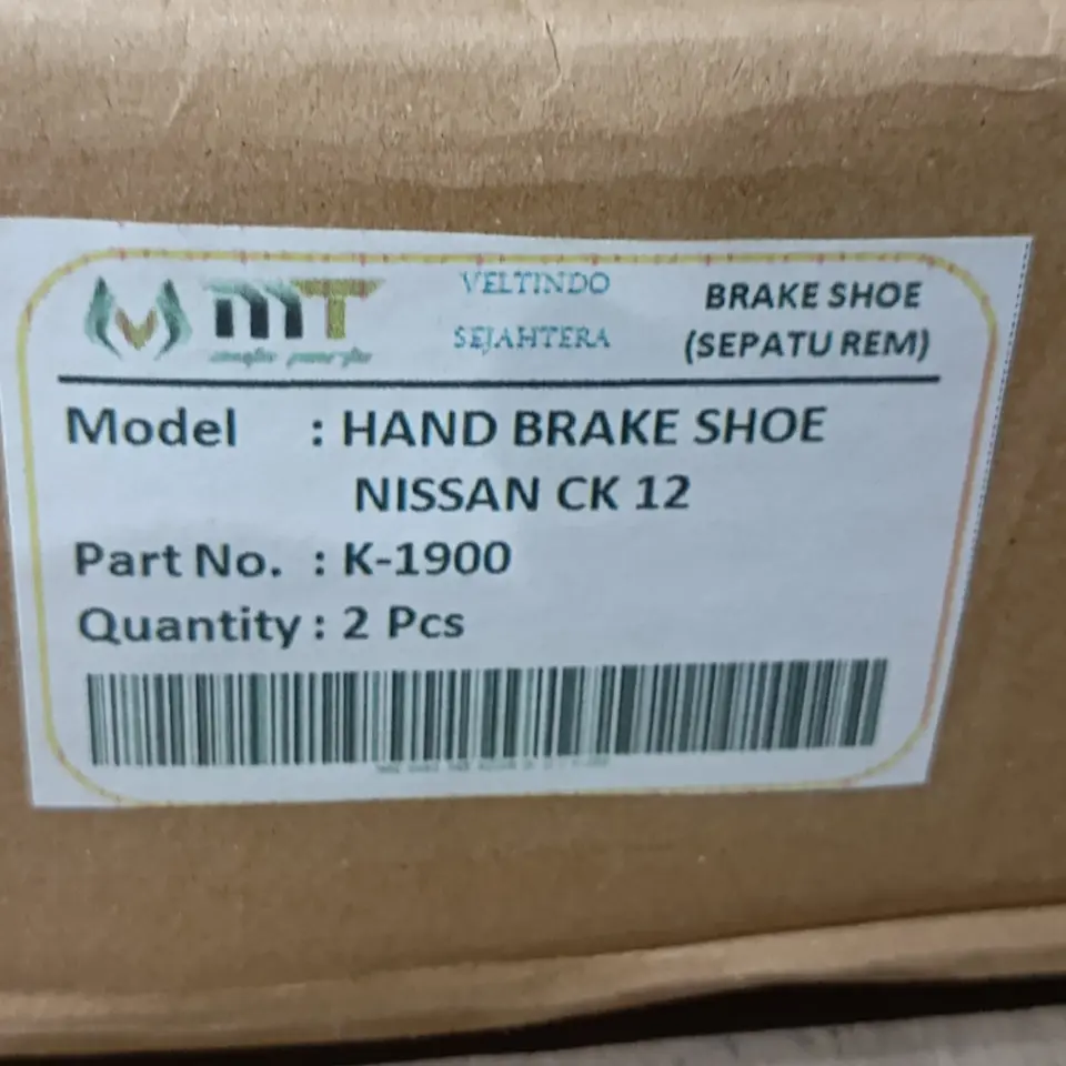 KAMPAS REM TANGAN NISSAN CK/CWB / FUSO PS 220 MT K-1900 KAMPAS REM / BRAKE SHOE / KAMPAS REM TANGAN / HAND BRAKE SHOE MT / VELTRA GROUP