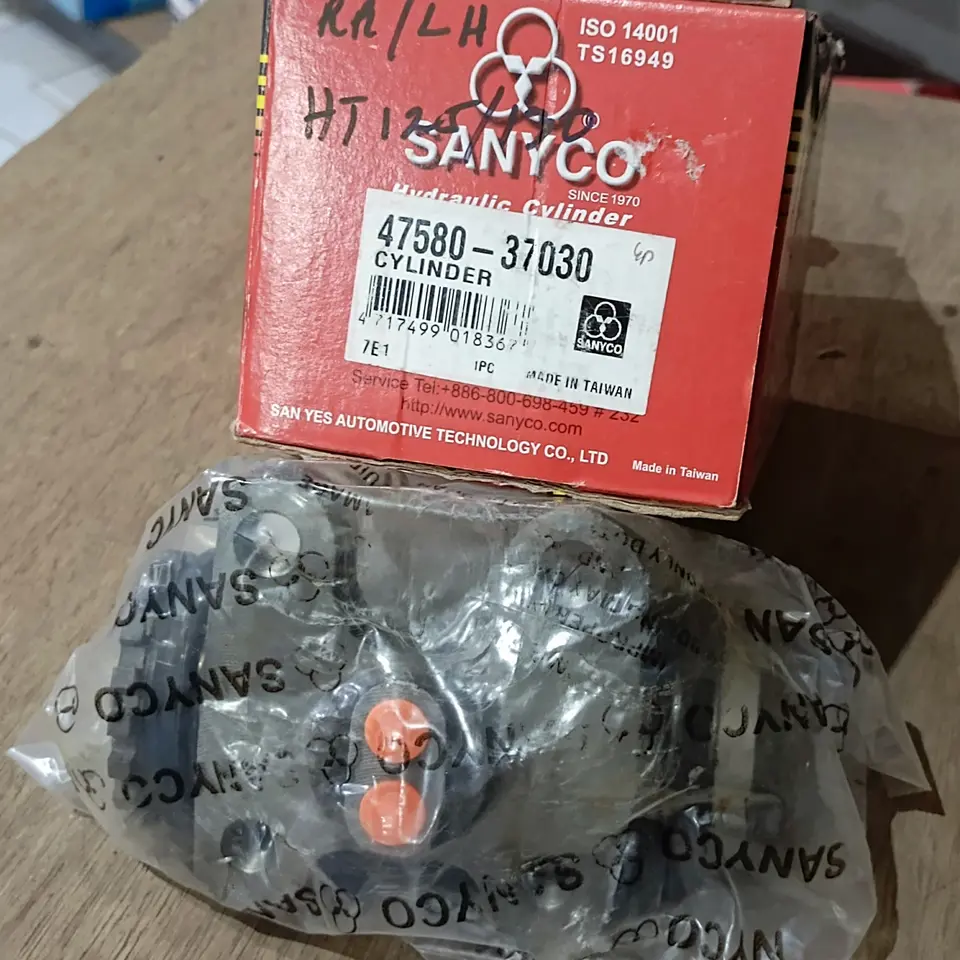 WHEEL CYLINDER DYNA 125/130 RR/LH SANYCO 47580-37030 WHEEL CYLINDER BRAKE / MASTER REM BAWAH DEPAN / BELAKANG SANYCO