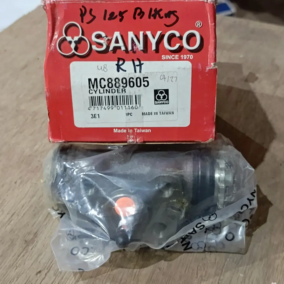 WHEEL CYLINDER PS 125 RR/RH (NEPEL) SANYCO MC889605 WHEEL CYLINDER BRAKE / MASTER REM BAWAH DEPAN / BELAKANG SANYCO