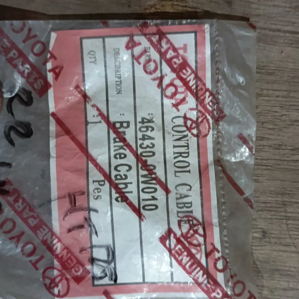 KABEL REM TANGAN BELAKANG / PENDEK / LH DYNA 125 TOYOTA 46430-0W010 KABEL HAND BRAKE/ HANDBRAKE / KABEL REM TANGAN TOYOTA
