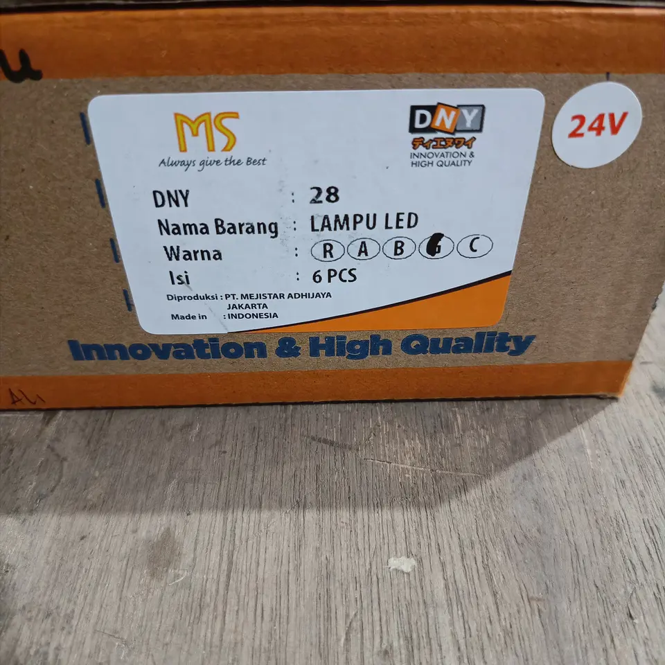 LAMPU BAK LED (HIJAU) 24V DNY