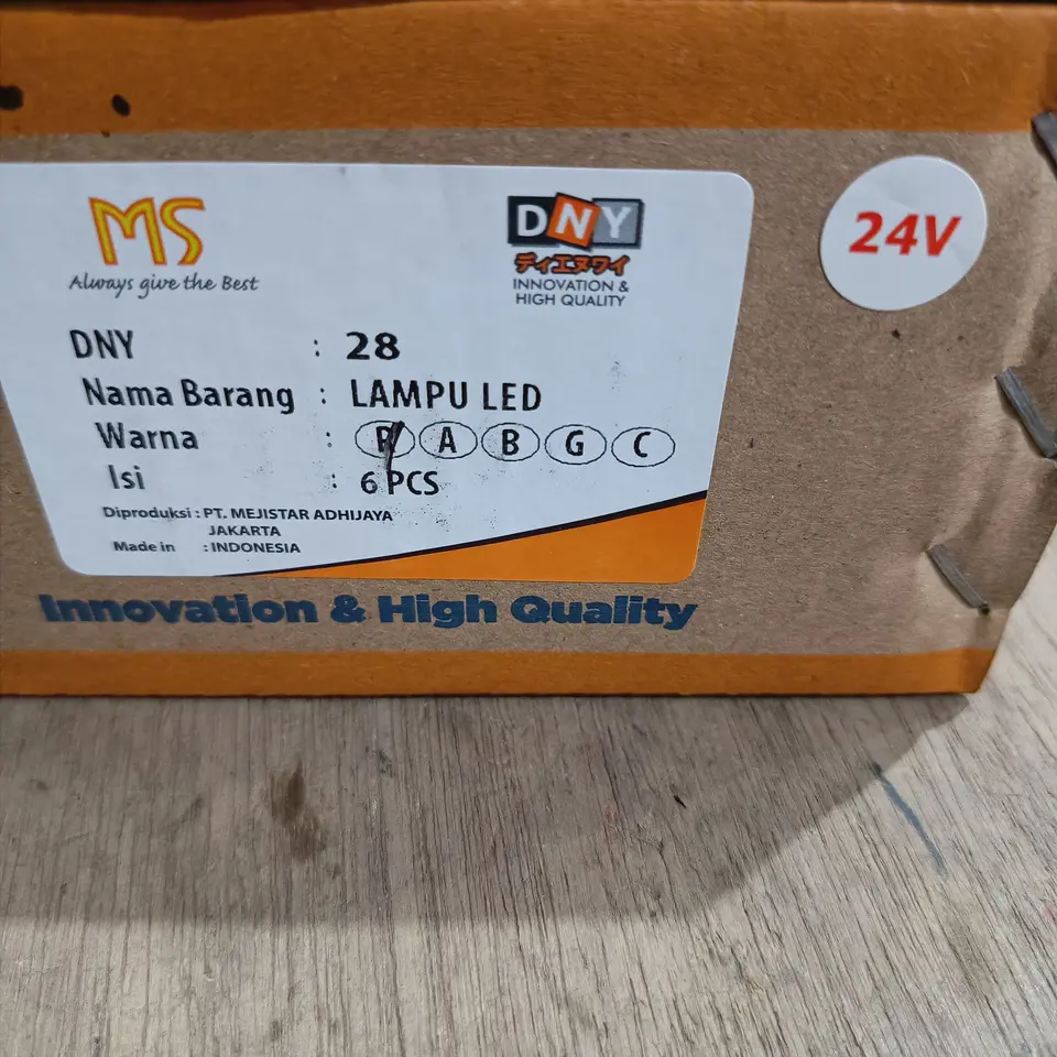LAMPU BAK LED (MERAH/LONJONG) 24V DNY