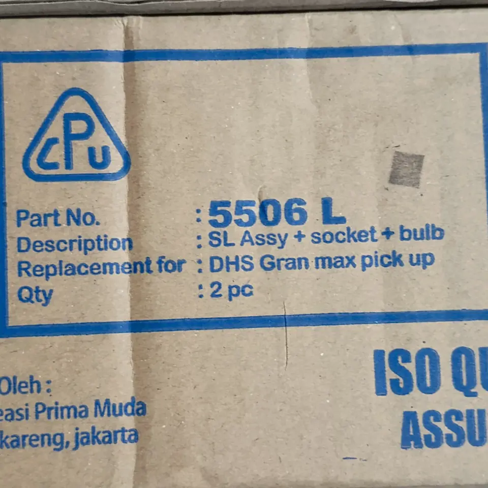 STOP LAMP ASSY GRANMAX (PICK UP) LH CPU 5506L STOP LAMP / LAMPU STOP BELAKANG CPU AUTOMOTIVE LAMP