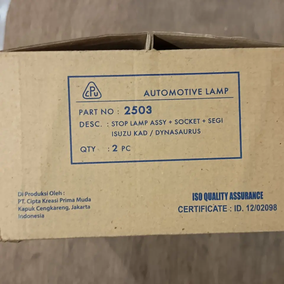 STOP LAMP ASSY DYNA/ISUZU KAD L/R CPU