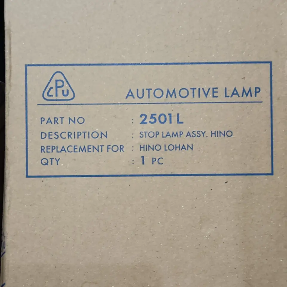 STOP LAMP ASSY HINO LOHAN 260 LH CPU