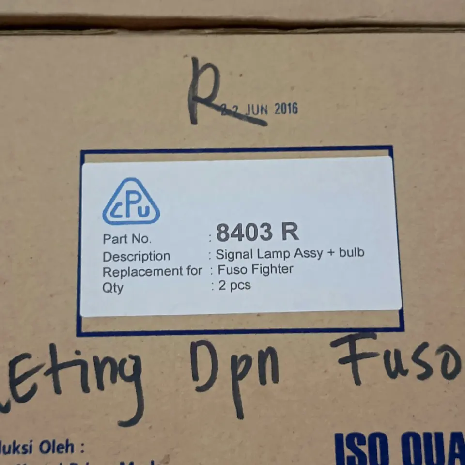 RETING DEPAN ASSY FUSO FIGHTER RH CPU