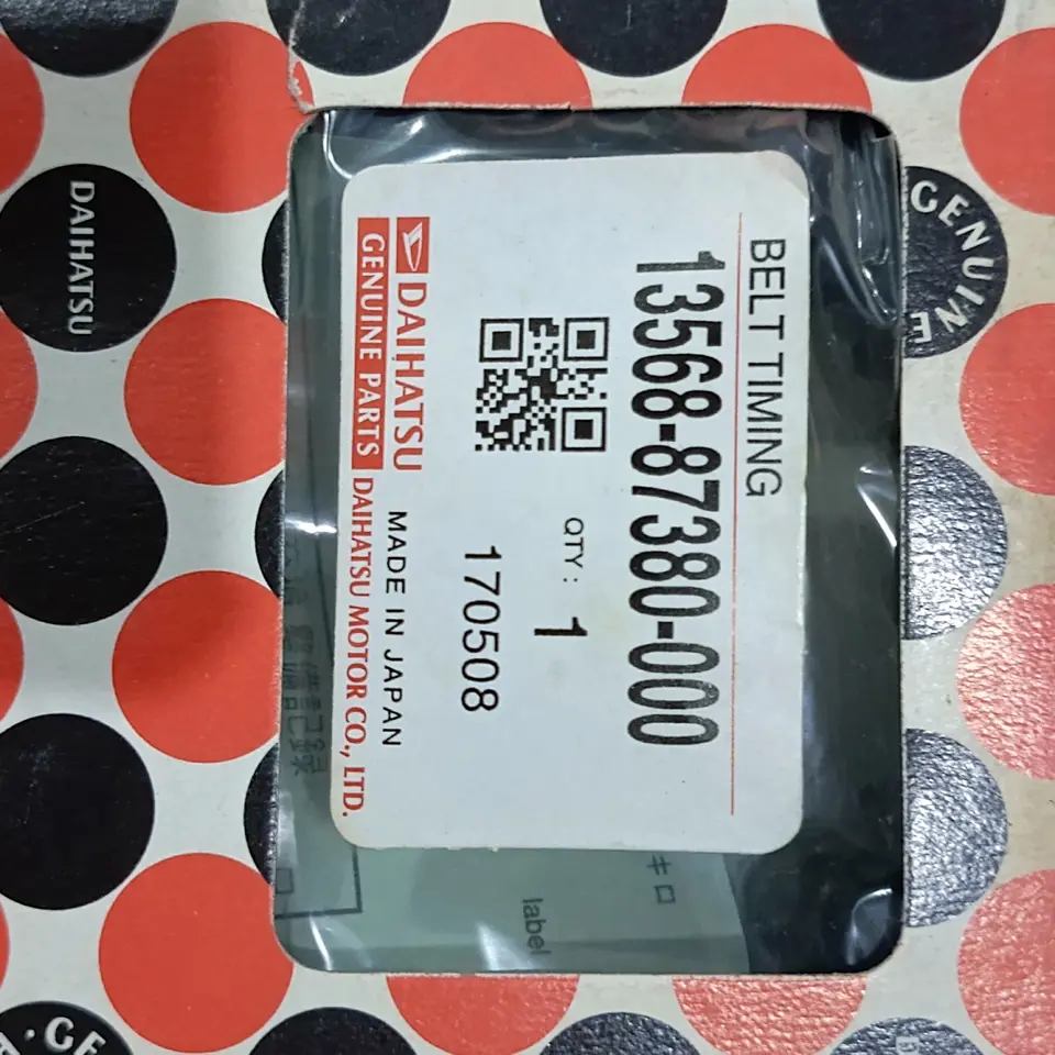 TIMING BELT TAFT GT F70/F73/F75 DAIHATSU 13568-87380-000 VBELT / VANBELT/ FANBELT / BELT / TIMING BELT DAIHATSU