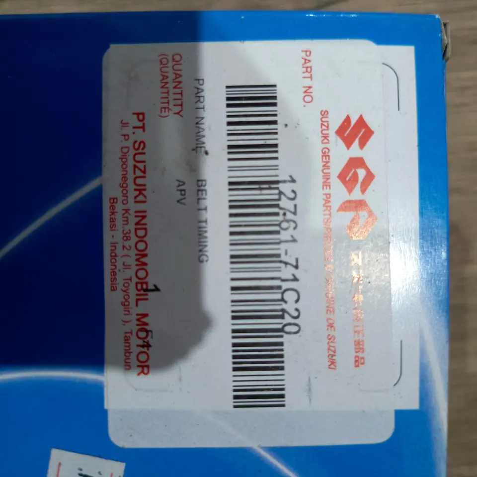 TIMING BELT APV / FUTURA INJEKSI SUZUKI 12761-71C20 VBELT / VANBELT/ FANBELT / BELT / TIMING BELT SUZUKI
