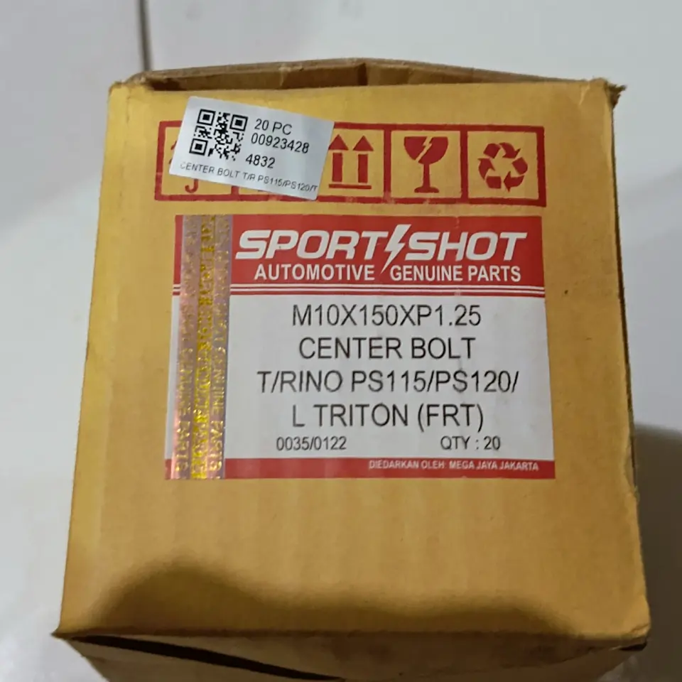 TUSUK PER DEPAN PS 100/120/125/135 DYNA 125/130 TRITON (M10*150*1.25) SPORTSHOT null TUSUK PER / CENTER BOLT / TUSUK SATE SPORTSHOT
