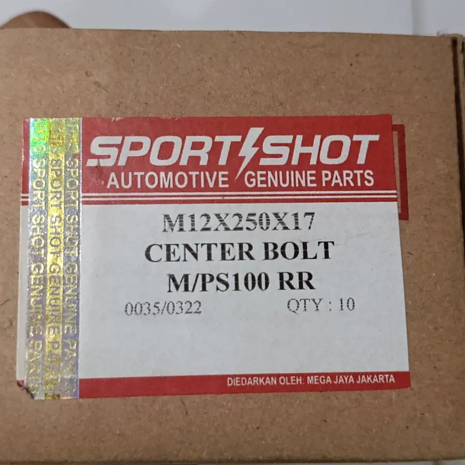 TUSUK PER BELAKANG PS 100/120/135/125 (M12*250*17) SPORTSHOT null TUSUK PER / CENTER BOLT / TUSUK SATE SPORTSHOT