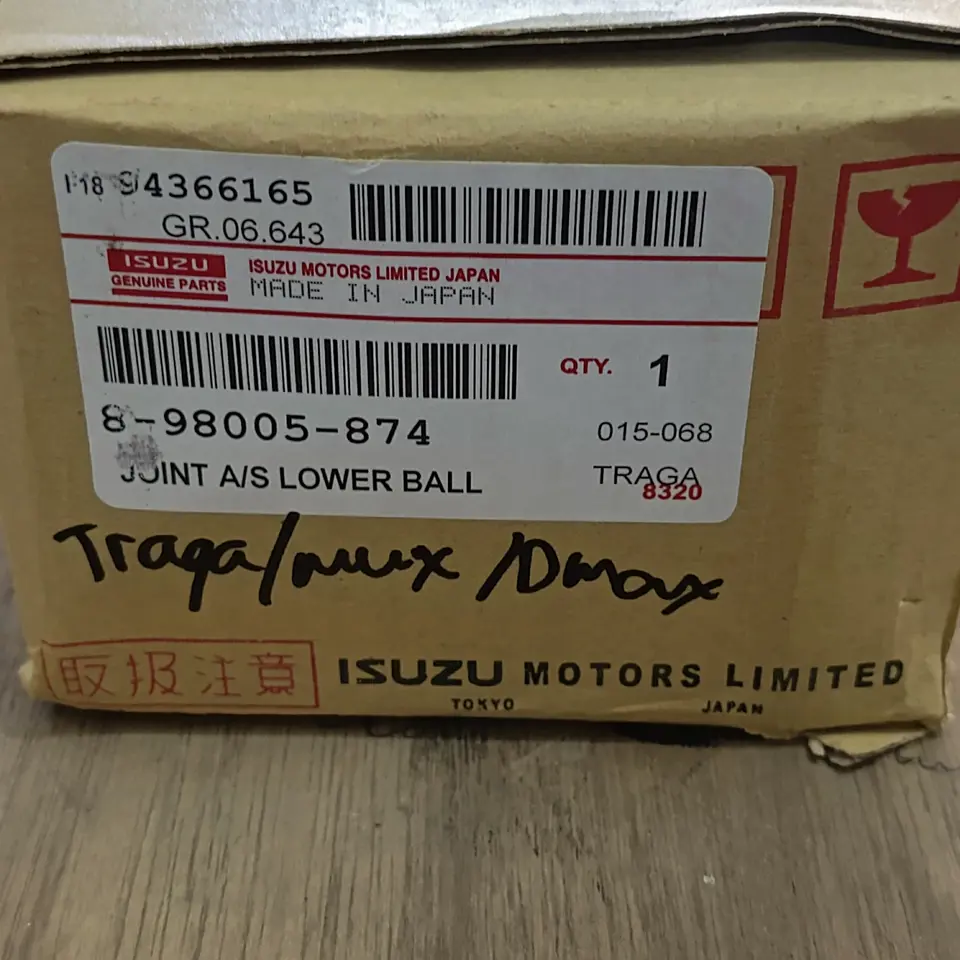 BALL JOINT BAWAH TRAGA/MUX/DMAX ISUZU 8-98005-874 JOINT ASSY UPPER/LOWER / BALL JOINT ATAS/ BAWAH ISUZU