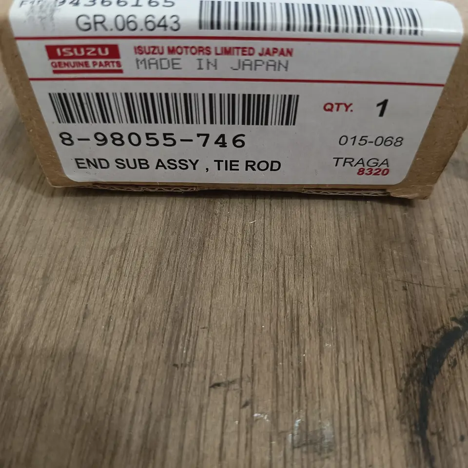 TIE ROD TRAGA ISUZU 8-98055-746 TIE ROD / TIEROD ISUZU