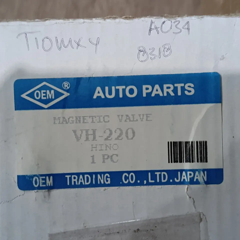 VALVE MAGNETIC HINO LOHAN OEM VH220 VALVE MAGNETIC OEM AUTOPART