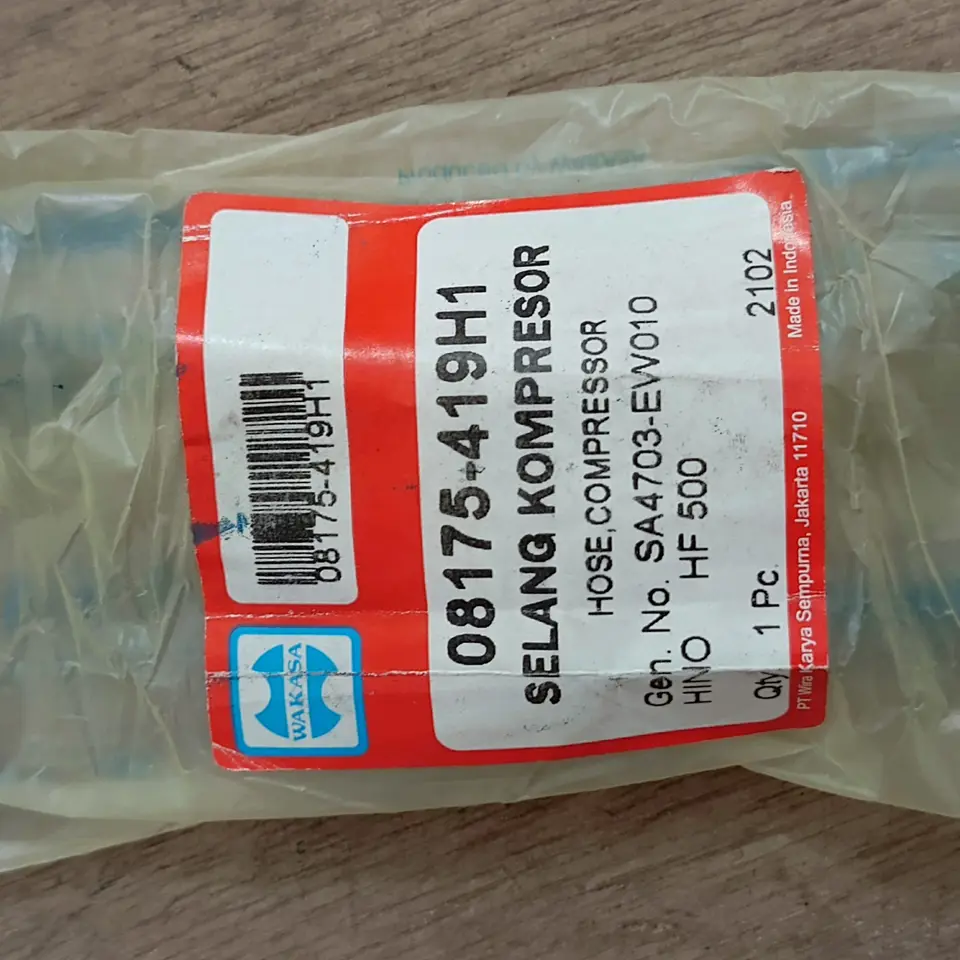 SELANG KOMPRESOR HINO 500 WAKASA (+22-21) SA4703-EW010 / 08175-419H1 SELANG KOMPRESOR / HOSE COMPRESSOR WAKASA