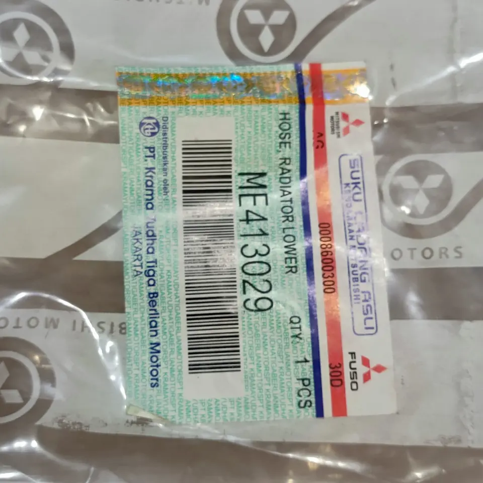 SELANG RADIATOR BAWAH PS 125 MITUSBISHI ME413029 SELANG RADIATOR / RADIATOR HOSE MITSUBISHI