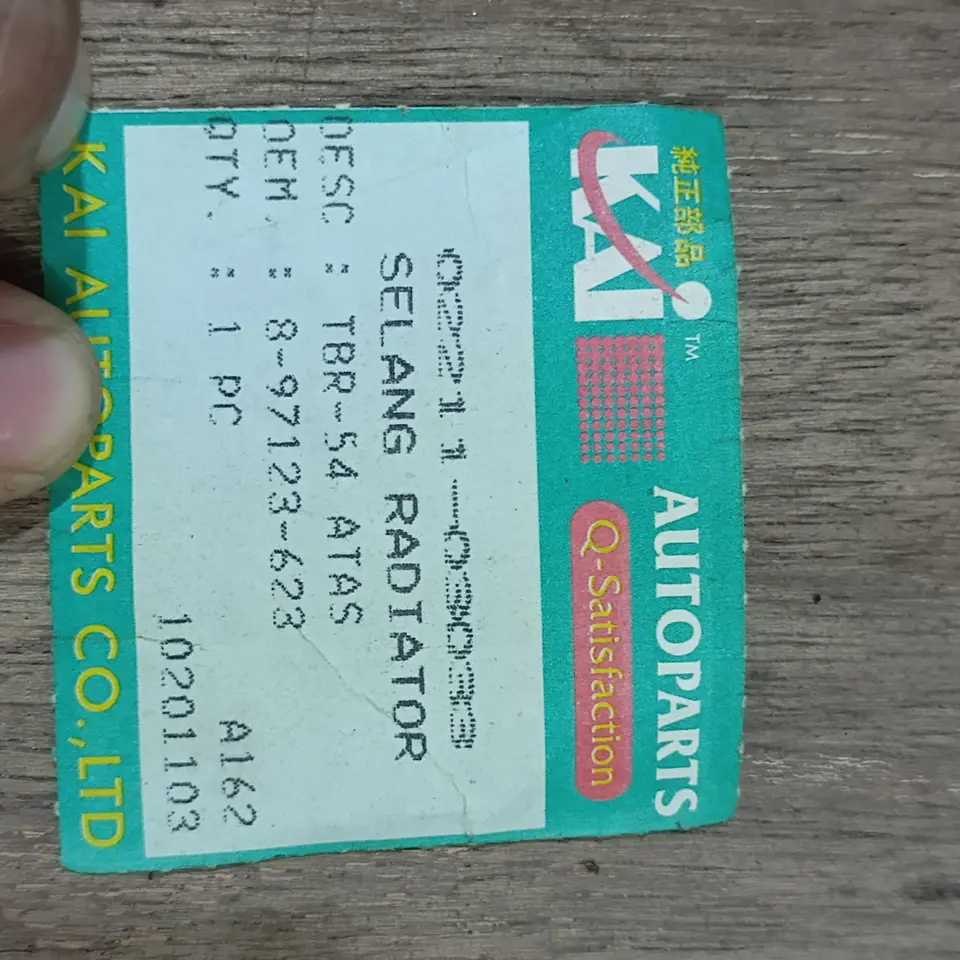 SELANG RADIATOR ATAS TBR54/PANTHER 2.5 KAI (30*35)