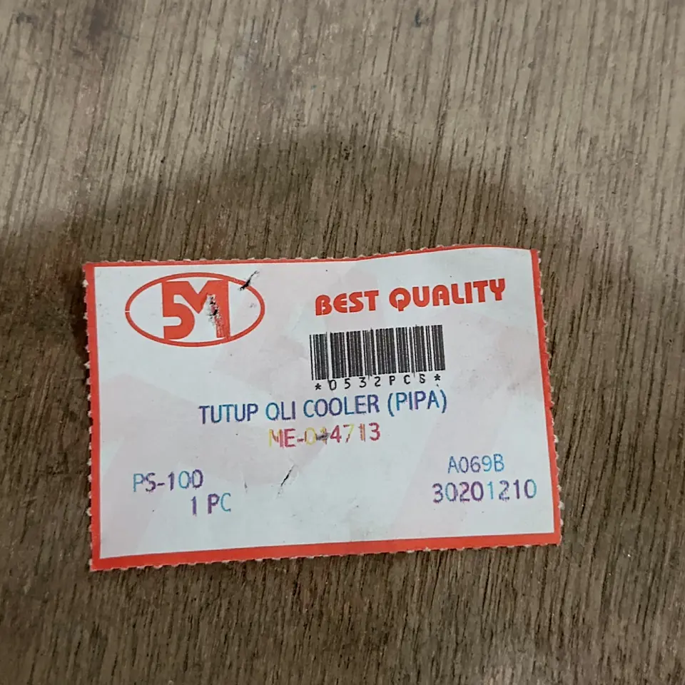 COVER / TUTUP OIL COOLER PS 100/120/125/135 (PIPA/BAWAH) 5M ME044713 OLI/OIL COOLER 5M