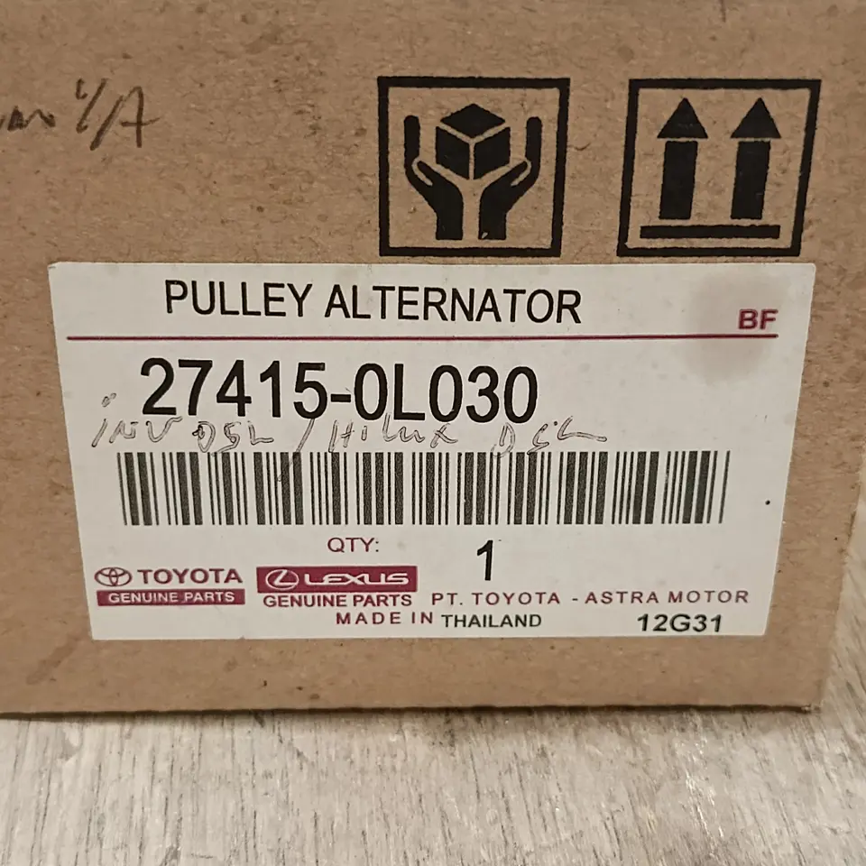 PULLEY ALTERNATOR INOVA DIESEL / HILUX DIESEL TOYOTA 27415-0L030 PULLEY TOYOTA