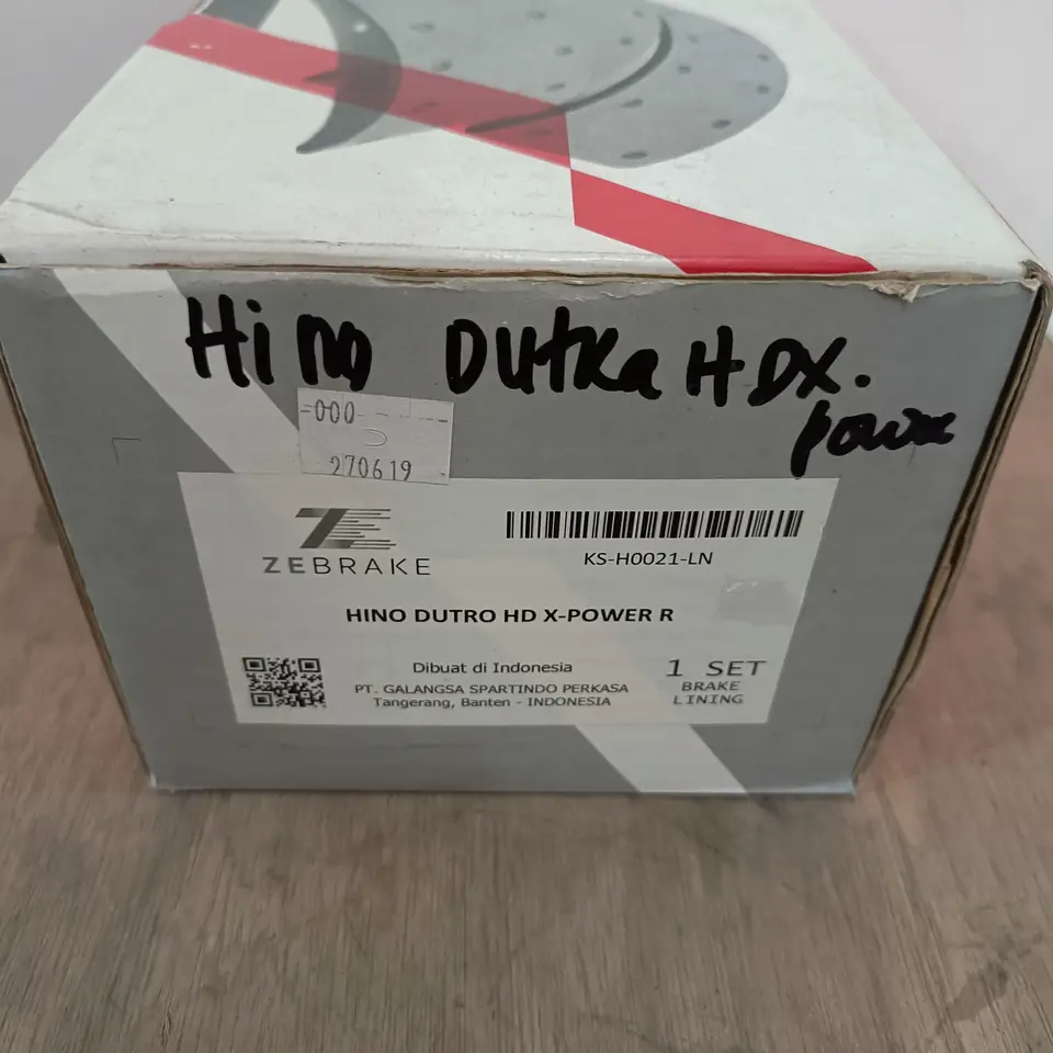 KAMPAS REM BELAKANG HINO DUTRO XPOWER / DYNA HT 130 XPOWER PAKU 56 PCS (8X10) ZEBRAKE KS H0021 LN KAMPAS REM / BRAKE SHOE / KAMPAS REM TANGAN / HAND BRAKE SHOE ZEBRAKE