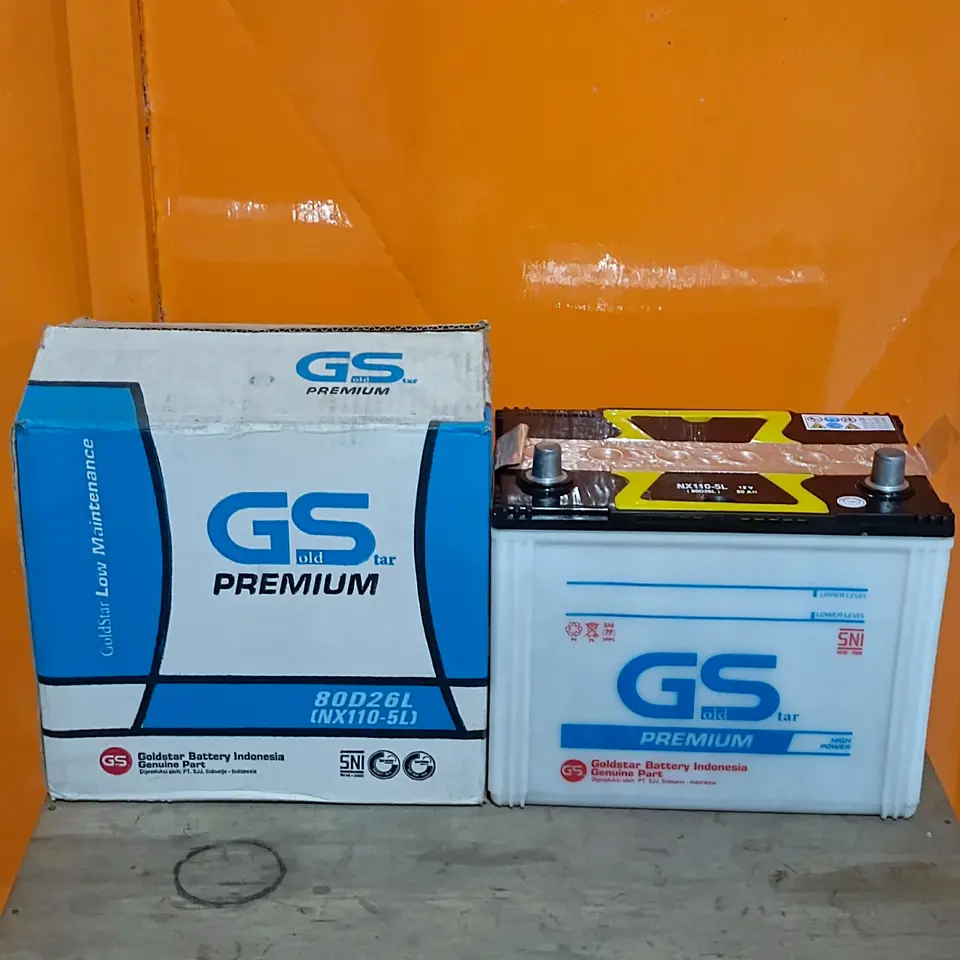 ACCU 80AH 80D26L / NX1105L 12V GOLD STAR PREMIUM 80D26L / NX1105L ACCU GOLD SHINE