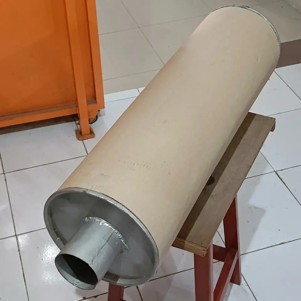 KNALPOT / MUFFLER 6D22 / 8DC9 TRI STAR (89CM)