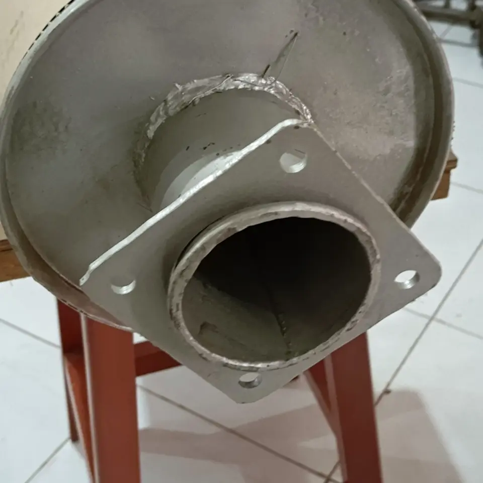 KNALPOT / MUFFLER 6D22 / 8DC9 TRI STAR (89CM)