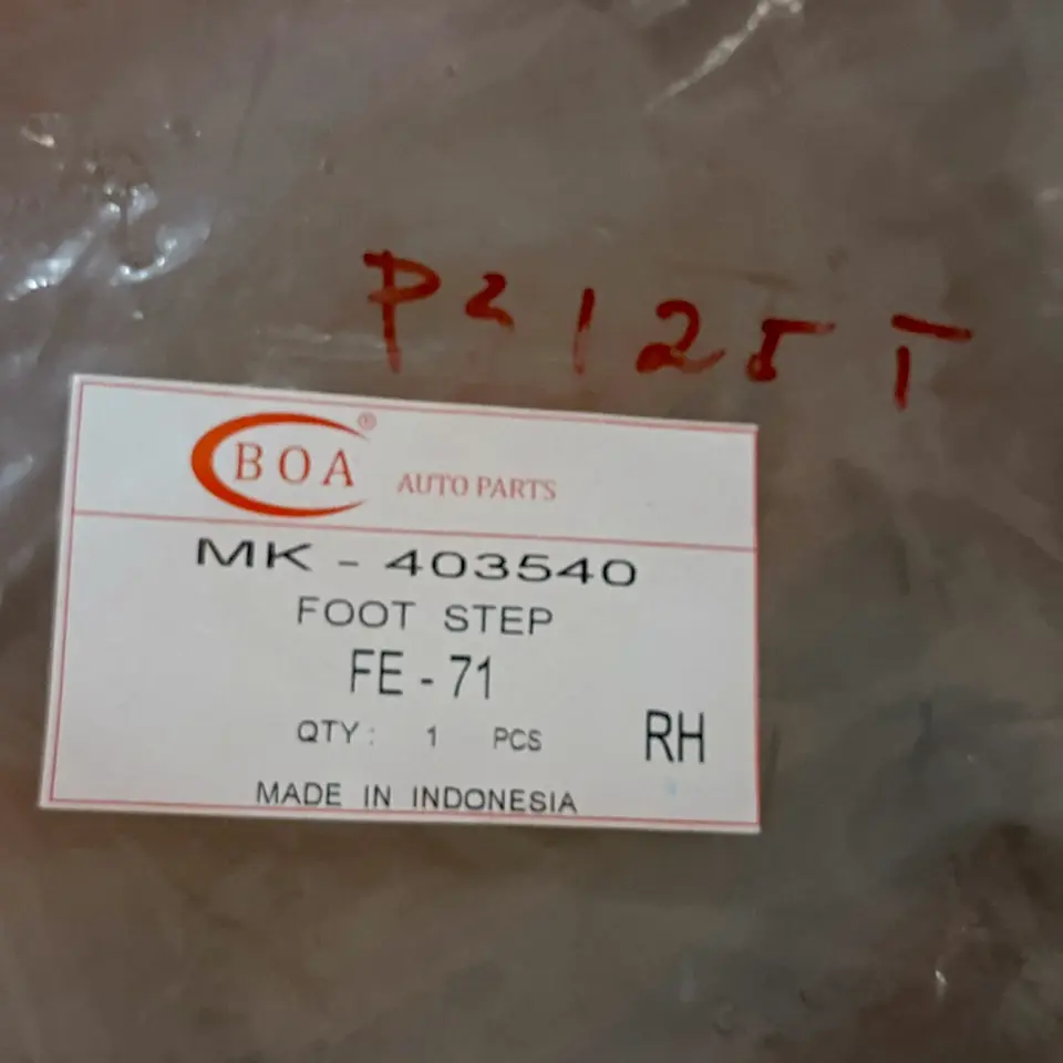 INJAKAN KAKI / FOOT STEP PS 125 / 136 HDX RH BOA