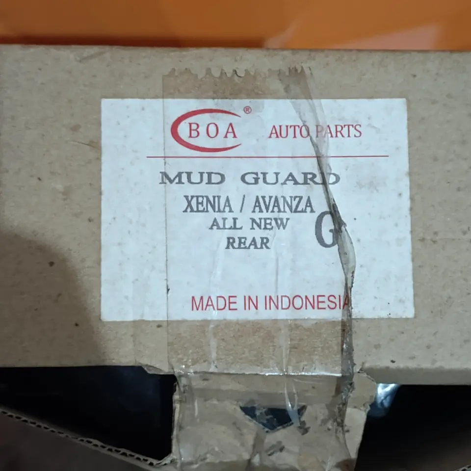MUD GUARD AVANZA / XENIA (BELAKANG) ALL NEW BOA