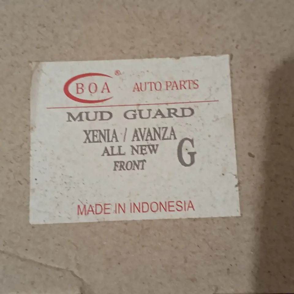 MUD GUARD AVANZA / XENIA (DEPAN) ALL NEW BOA null PENAHAN LUMPUR / MUD GUARD BOA