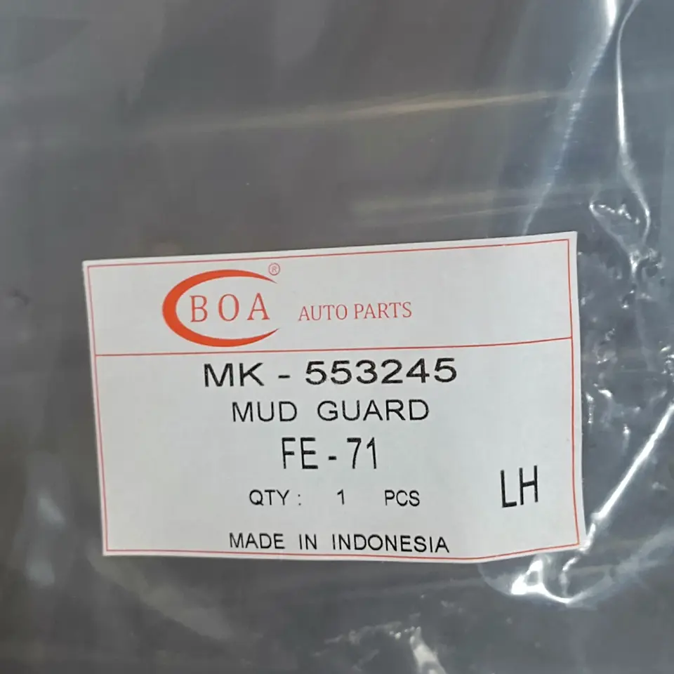 MUD GUARD PS 125 /136 /110 LH BOA