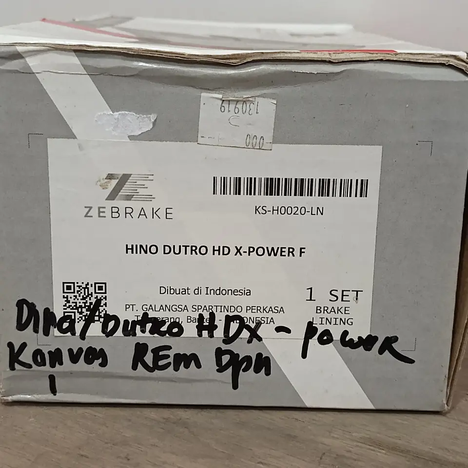 KAMPAS REM DEPAN HINO DUTRO XPOWER / DYNA HT 130 XPOWER PAKU 48 PCS ZEBRAKE
