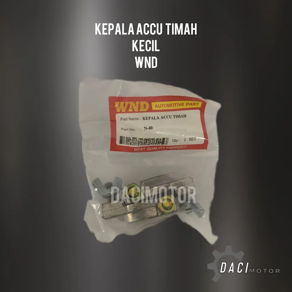 KEPALA ACCU TIMAH 40A TIMAH KECIL KEPALA ACCU WND