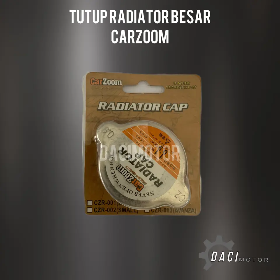 TUTUP RADIATOR BESAR CARZOOM CZ-001 TUTUP RADIATOR / RADIATOR CAP CARZOOM