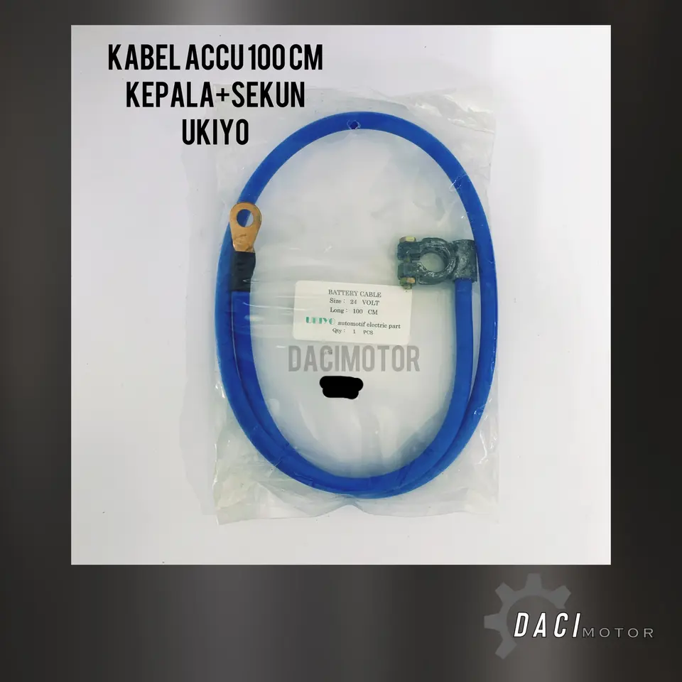 KABEL ACCU KEPALA+SEKUN 100CM UKIYO KABEL ACCU KEPALA SEKUN 100CM UKIYO KABEL ACCU UKIYO