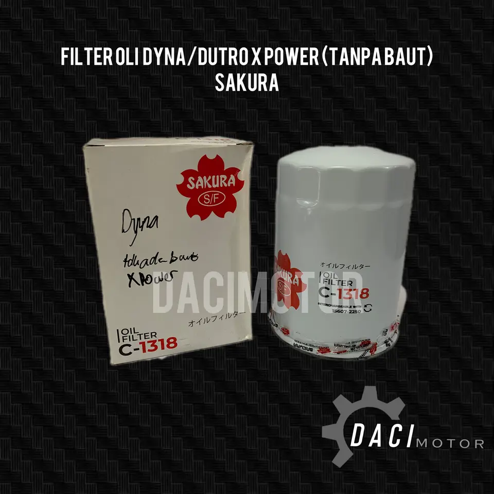 OIL FILTER DYNA 125/130/110 (TANPA BAUT) SAKURA